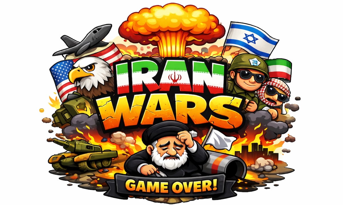 Iran Wars – Global Strike gameplay screenshot showing combat flight action